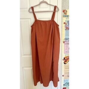 Asos Plus Size 18 Women’s Sleeveless Dress Midi Cotton